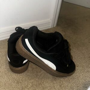 Puma FENTI Black and White Sneakers with Chunky Sole